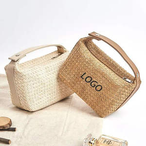 Bolsa de Cosméticos Ecológica de Yute con Cierre Resistente, Organizador de Maquillaje para Uso Diario - Product Image 6