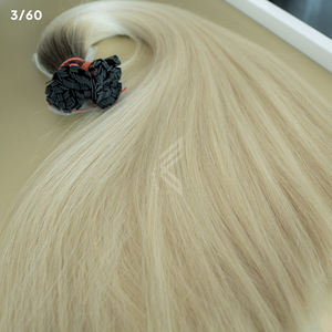 Extensiones de cabello de color de calidad superior Extensión de cabello con punta de queratina recta para mujeres - Product Image 3