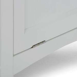 Avington bianco puro cesto della biancheria per mobili da bagno - Product Image 4