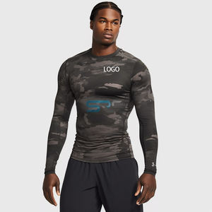 เสื้อแรชการ์ดผู้ชายคุณภาพสูง - แบบไม่มีแขน/แขนยาว สวมใส่สบาย ระบายอากาศได้ดี ปรับแต่งได้ ป้องกันแบคทีเรีย แห้งเร็ว ประสิทธิภาพสูง - Product Image 4