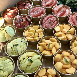 ขายตรงจากโรงงาน ชามกระดาษแบบใช้แล้วทิ้ง สำหรับซุปร้อน สลัด ก๋วยเตี๋ยว และบรรจุภัณฑ์อาหาร ชามกระดาษคราฟท์รักษ์โลกพร้อมฝาปิด - Product Image 1