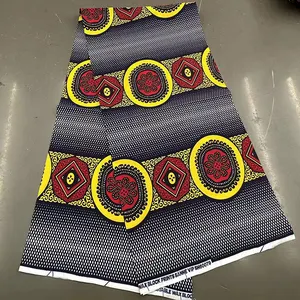Новая модель, африканская восковая голландская набедренная ткань с принтом, хлопковая ткань с принтом, 6 ярдов