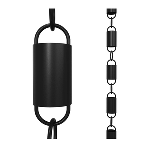 Cadenas de Lluvia Cilíndricas Decorativas de Metal para Canaletas de Techo, Descensores de Agua, Jardín, Hogar, Drenaje Exterior - Product Image 1