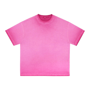 เสื้อยืดคอกลมแขนสั้นสีดำสำหรับผู้ชาย ผ้าฝ้ายทรงโอเวอร์ไซส์ พิมพ์ลายเสือดาว ผ้าเจอร์ซีย์ถัก - Product Image 5