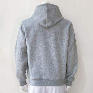 High Quality Solid Color Full <b>Zip</b> <b>Up</b> Hooded <b>Top</b> <b>Men</b> Blank Heavy Fleece Pullover Durable Blend Outerwear Bag - Product Image 4