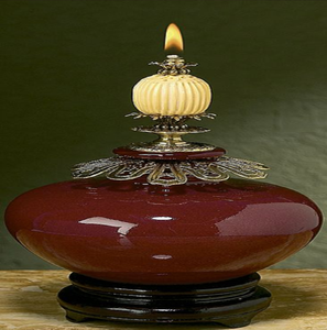 Decorative Antique Brass Peacock Akhand Jyoti Oil Diya <b>Stand</b> for Temple Home Decor, available at wholesale prices. - Product Image 3