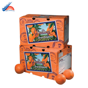 Caja de embalaje de frutas de cartón duradero | Caja de naranja con mango de plátano impreso con logotipo personalizado - Product Image 2