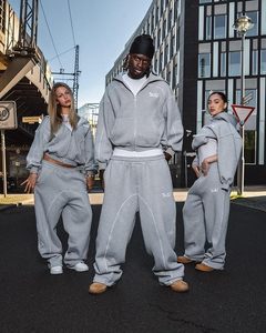 Men's/Women's Letter embroidery Sweatsuit 2 Piece Long Sleeve Hoodie Sweatpants Y2K Hoodie <b>Set</b> - Product Image 3