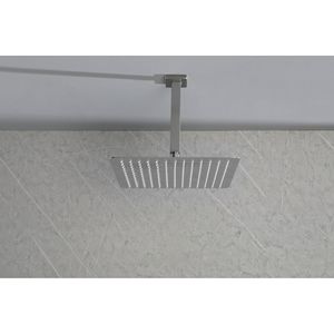 Set combinato da bagno di lusso nero opaco a soffitto con doccia a pioggia accessori - Product Image 4