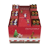 Palette en carton pliable personnalisable et écologique, présentoir autoportant à 3 étagères pour la publicité promotionnelle