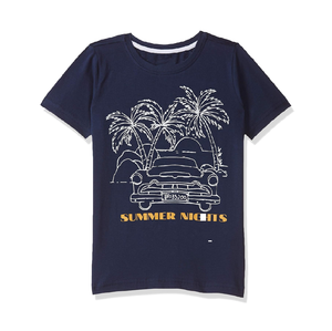 เสื้อยืดเด็กผู้ชายลายพิมพ์ลำลองสำหรับฤดูร้อน แฟชั่นดีไซน์ใหม่ล่าสุด ผ้าฝ้ายพรีเมียมเนื้อนุ่ม เสื้อยืดพิมพ์ลายสำหรับเด็กผู้ชาย - Product Image 1