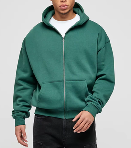 2025 Men's Zip up <b>Hoodie</b> Custom Logo <b>Soft</b> High Quality 100% Cotton for Winter Personalized Design for Sale - Product Image 1