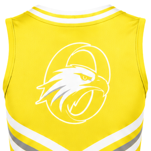 Yellow Cheer <b>Shirt</b> Sleeveless Sports Team Uniform Top Athletic Performance Wear Cheerleading Training Competition Clothing - Product Image 5