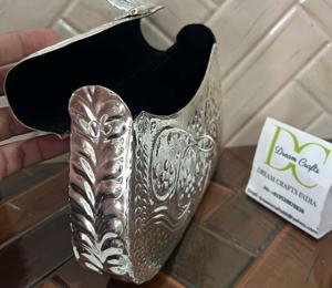 Dernière conception gravée pochette de soirée en argent avec chaîne en gros pochette de soirée de luxe personnalisé pour la mariée meilleure qualité - Product Image 4