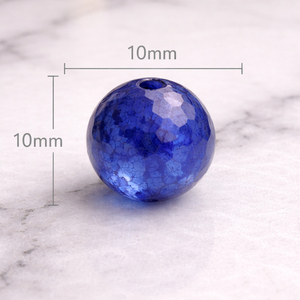 Perles rondes à facettes en onyx naturel de 8 à 10mm, pour la fabrication de bijoux, bracelet de perles à faire soi-même - Product Image 2