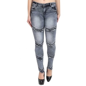 Service OEM - Jeans en denim pour femmes, respirants, séchage rapide, écologiques, coupe droite, couleur personnalisée, prix d'usine en gros, États-Unis - Product Image 1