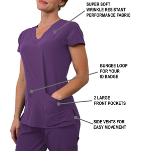 Conjuntos de Uniformes Médicos 2026: Conjuntos de Uniformes de Enfermería para Hospital, Uniformes de Enfermera Ajustados, Conjuntos de Uniformes Médicos de Spandex al por Mayor - Product Image 2