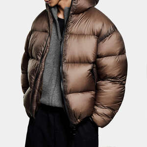 Vêtements - Veste matelassée en duvet de haute qualité, coupe-vent, épaisse et chaude, pour l'extérieur, fabricant, vente en gros, sur mesure, hiver - Product Image 2