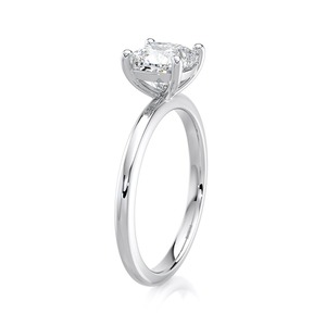 Anillo de Compromiso Solitario con Diamante Cultivado en Laboratorio de Corte Cojín de 1.60 Quilates, Oro Blanco de 14K, Joyería Nupcial Personalizada - Product Image 2