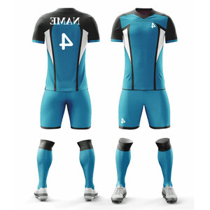 Uniformes Deportivos para Equipos Juveniles de Fútbol, Uniforme de Fútbol de Verano, Color Sólido, Uniforme de Jugador de Club, Traje Deportivo 100% Poliéster - Product Image 4