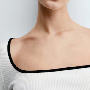 <b>Women's</b> <b>White</b> <b>Long</b> <b>Sleeve</b> Scoop Neck Nonwoven <b>T</b>-<b>Shirt</b> Regular Fit Solid Color Minimalist Style 100% Organic Cotton Eco-Friendly - Product Image 5