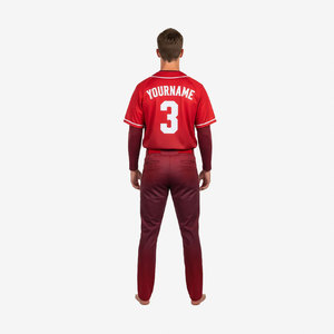 Vêtements de sport, uniforme de baseball en sublimation, tissu 100% polyester, meilleur prix, uniforme de baseball à manches courtes pour équipe - Product Image 6