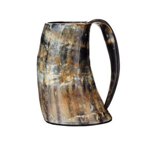 Tasse en corne de vache africaine faite à la main pour boire de la bière, décor intérieur, matériau Unique, tasse à boire - Product Image 3