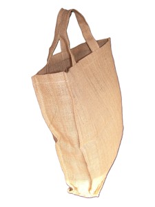 Burlap Shopping <b>Bag</b> <b>Medium</b> <b>Size</b> Top Handle Groceries Hand Length Handle Natural Color Lowellcraft Delhi - Product Image 3