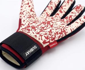 ถุงมือผู้รักษาประตูฟุตบอลซับเฮย์แบบเต็มนิ้ว สีดำ ขาว และแดง ฝ่ามือซิลิโคนกันลื่น สายรัดข้อมือปรับได้ สำหรับทุกเพศ ทุกวัย - Product Image 2