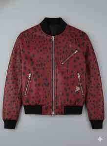 Chaqueta de invierno exclusiva de cuero genuino con pelo, chaqueta premium vintage de piel de vaca. - Product Image 6