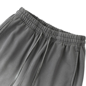 Pantalon de survêtement OEM pour hommes et femmes, coupe ample, taille élastique avec cordon de serrage, jambe droite, décontracté, logo personnalisé, vente en gros - Product Image 3