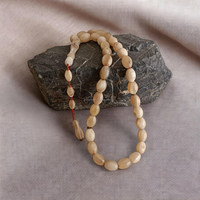 Chapelet islamique artisanal en corne naturelle, perles de prière en corne de buffle 33/100, Misbaha, artisanat de haute qualité personnalisé