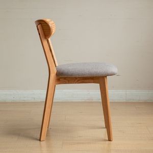 Set 4 sedie da pranzo in legno di quercia FAS nordamericano 100% 47.5 massello senza sporco x 55.5x78cm in legno naturale sedia da salotto - Product Image 4