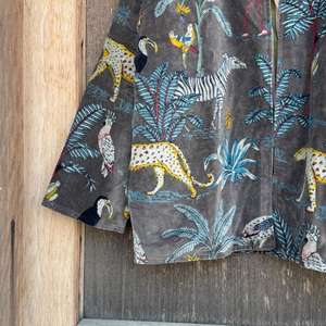 Veste kimono en velours, imprimé jungle japonais, cardigan bohème - Product Image 4