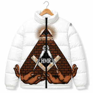 Chaqueta de Invierno Personalizada con Logotipo, Estilo Masónico, para Fraternidad Griega, Chaqueta Acolchada Sublimada - Product Image 1