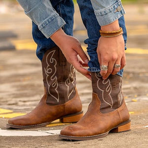 Chaussures de cowboy professionnelles, bottes d'équitation imperméables, bottes de chasse western pour hommes - Product Image 4