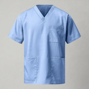 Medical <b>Scrub</b> Top for Doctors Nurses Hospital Wear <b>Scrub</b> Shirt - Product Image 4