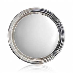 Plat à gâteau rond en acier inoxydable, résistant au four, finition miroir, compatible lave-vaisselle et congélateur, pour servir les desserts et décorer les pâtisseries - Product Image 3