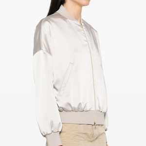 Hot Selling Light <b>Weight</b> Comfortable Satin Jackets Custom Color Quick Dry Women Satin Jackets For Outdoor Fashion - Product Image 4