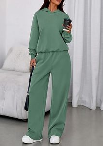 Conjunto de Sudadera con Capucha Oversize y Pantalones de Chándal de Forro Polar Premium para Mujer, Conjunto Deportivo de Sudadera con Capucha y Pantalones de Chándal para Mujer - Product Image 5
