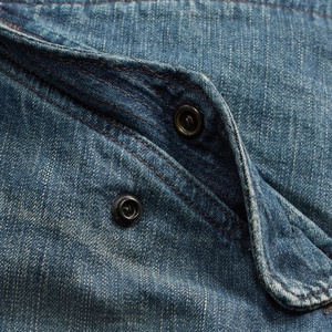 Pantalones Cortos Cargo de Mezclilla Lavada para Hombre, Cintura Media, Estilo Casual de Verano, con Múltiples Bolsillos, Tejido de Algodón - Product Image 6