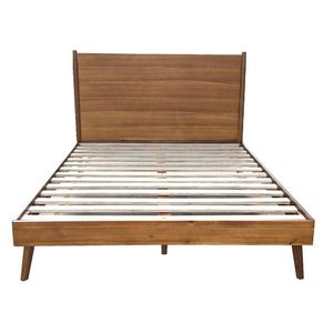 Letto Matrimoniale Cohron in Legno Massello con Base a Piattaforma - Product Image 2