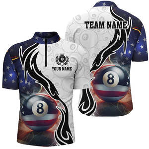 Camiseta de Billar Ecológica de Alto Rendimiento, Cuello en V, Absorbe la Humedad, Uniforme Personalizado con Nombre Impreso para Equipos, Clubes y Jugadores - Product Image 2
