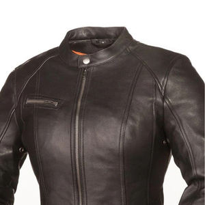 Veste en cuir de moto de qualité supérieure, logo personnalisé, coupe-vent et grandes tailles, prix attractif, vestes en cuir les plus vendues pour les motards de rue - Product Image 6