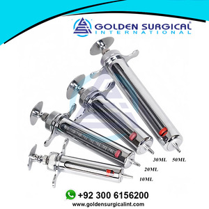 10/20/30/50ml Metal Automatic <b>Veterinary</b> <b>Syringe</b> Adjustable Dose Vaccine Injection For Farm Livestock Cattle <b>Veterinary</b> Tools - Product Image 2