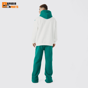 Conjunto Deportivo Informal de Alta Calidad con Logotipo Personalizado, Pantalones Deportivos de Algodón y Sudadera con Capucha de Dos Tonos, Unisex para Hombre - Product Image 4