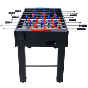 Mesa de Futbolín Hurricane de 54 Pulgadas con Acabado Cerezo Claro, Puntuación Analógica y Accesorios Negros Gratuitos para Salas de Juego Familiares - Product Image 5
