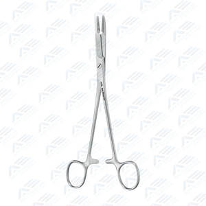 Pemegang jarum Forceps buatan pabrik kualitas Jerman Panjang reguler besi tahan karat instrumen medis penggunaan bedah - Product Image 6