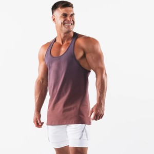 Débardeur de sport pour homme de haute qualité, personnalisable avec logo OEM, respirant, uni, idéal pour la gym et le fitness, vente en gros. - Product Image 6