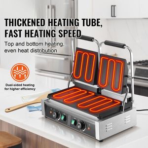 Piastra Elettrica Professionale per Panini in Acciaio Inox 3600W con Controllo della Temperatura - Product Image 2